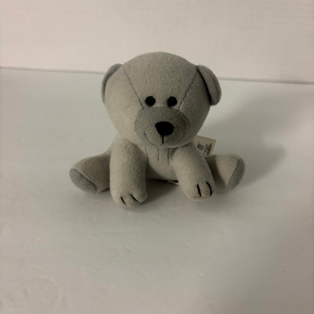 Graco Plush Teddy Bear Gray Baby Lovey Stroller Swing Replacement Toy 4"